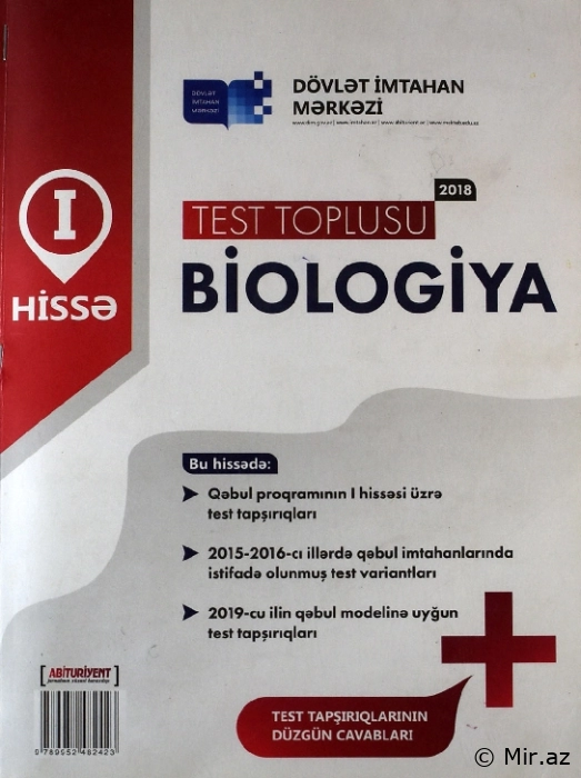 Biologiya Test Toplusu 1-ci Hissə - DİM 2018 PDF