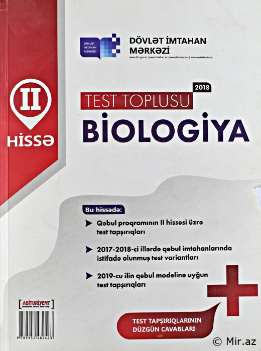 Biologiya Test Toplusu 2-ci Hissə - DİM 2018 PDF