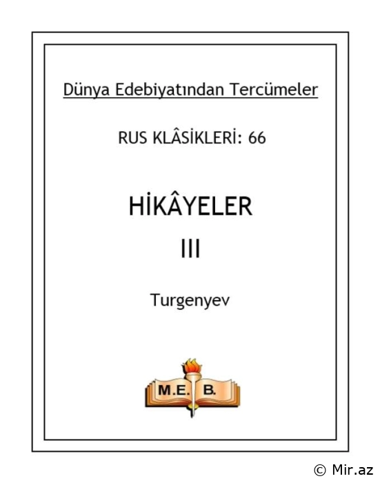 Turgenyev "Hekayələr 3" PDF