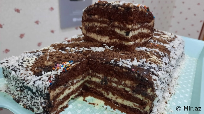 Ucuz və cəmi 30 dəqiqəyə başa gələn çox asan tort ressepti