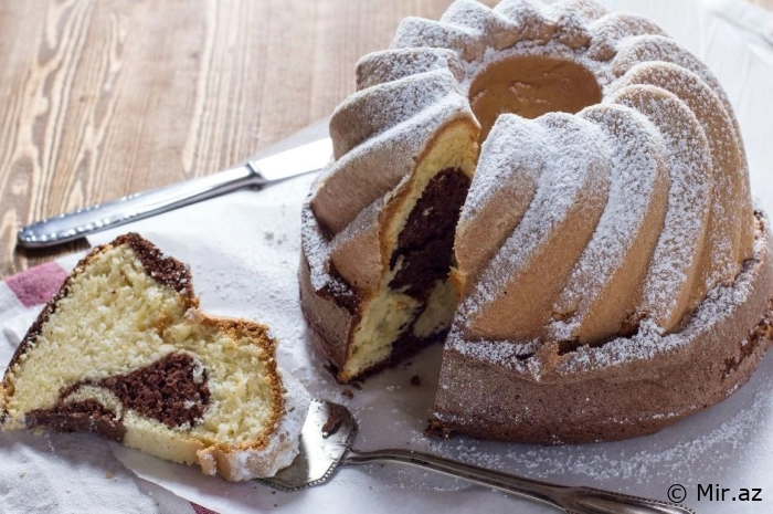 Pambıq Kimi Yumşaq , Qaymaqlı , Kakaolu Keks Resepti