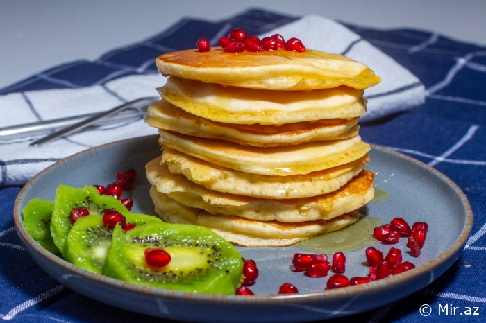 Səhər Yeməyi Üçün Ən ideal Seçim : Yumyumşaq Asan Pankek ( Pancake ) Resepti
