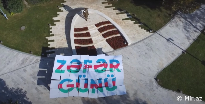 Binəqədi rayonunda 8 Noyabr - “Zəfər Günü”nə həsr olunan fləşmob keçirilib