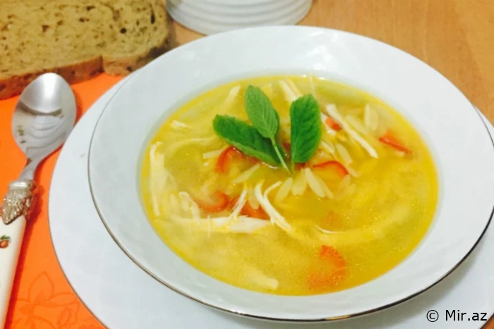 İmmunitetiniz Güclənsin. Toyuq Suyu İlə Şorba Resepti