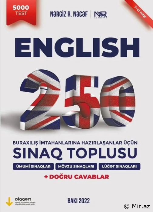 İngilis dili | 250 Sınaq 5000 Test | Nərgiz Nəcəf 2022 PDF