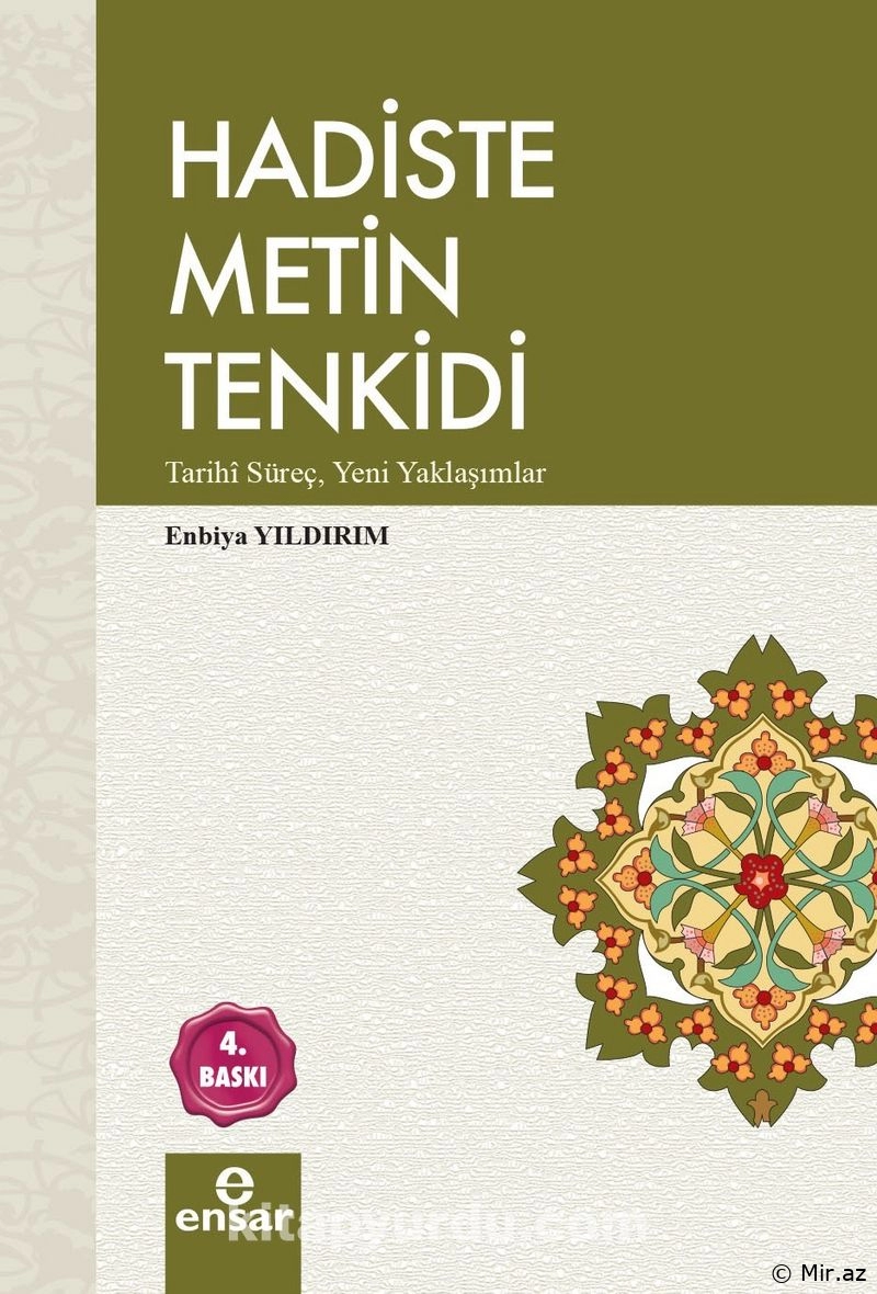 Enbiya Yildirim "Hadiste Metin Tenkidi" PDF