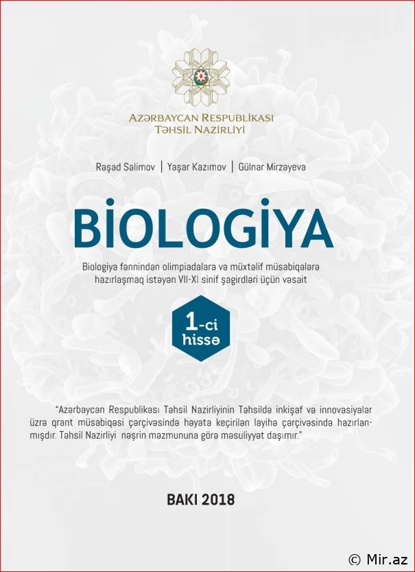 Biologiya VII-XI sinif şagirdləri üçün vəsaiti - PDF