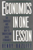 Henry Hazlitt "Economics In One Lesson" PDF