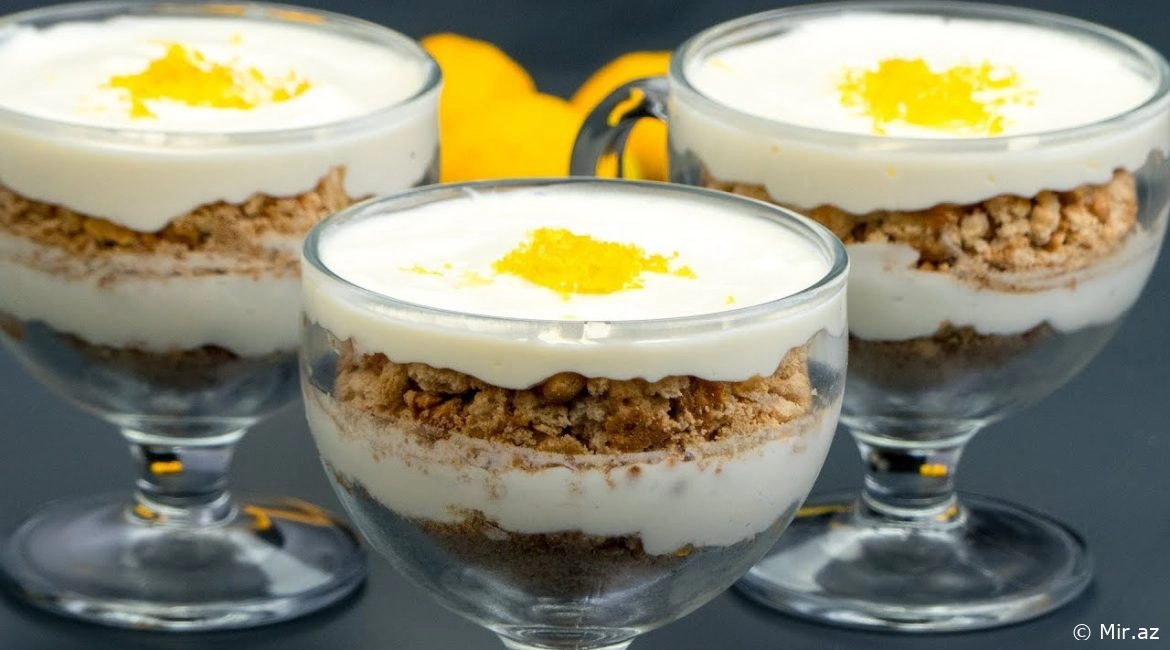 5 Dəqiqəyə Damaqlar Şənlənsin : Limonlu Desert Resepti
