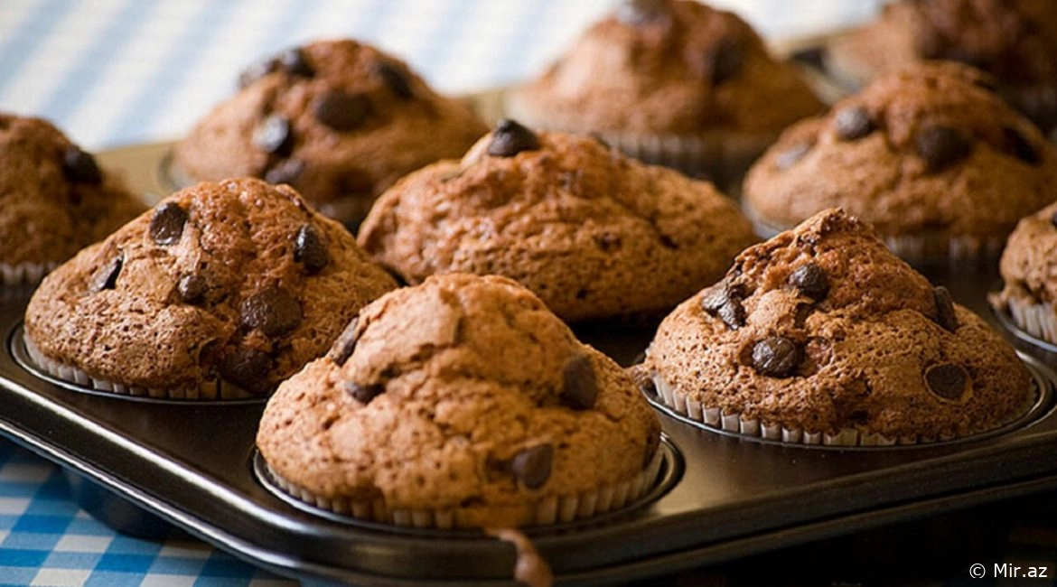 Bu Dəfə Damla Şokoladlı : Muffin Keks Resepti