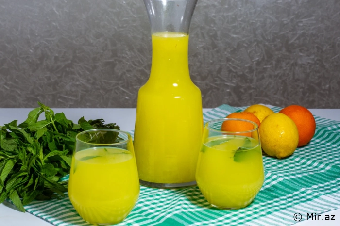 1 Portağal və 2 Limondan 3 Litr Limonad Resepti