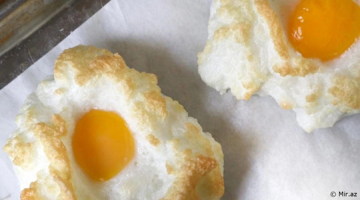 Görünüşü Gözəl , Dadı Ləzzətli : Bulud Yumurta Resepti