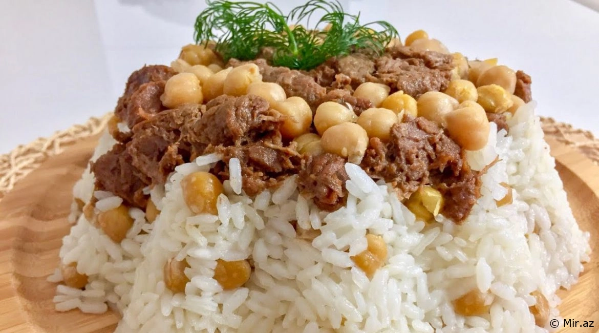 Süfrələrin Bəzəyi : Noxudlu Qiyməli Plov Resepti
