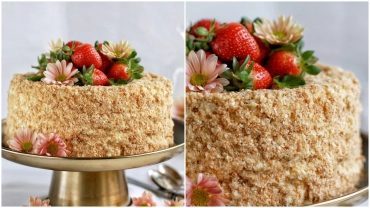 Dadı Damaqlardan Getməyəcək :Bişməyən Napoleon Tortu Resepti