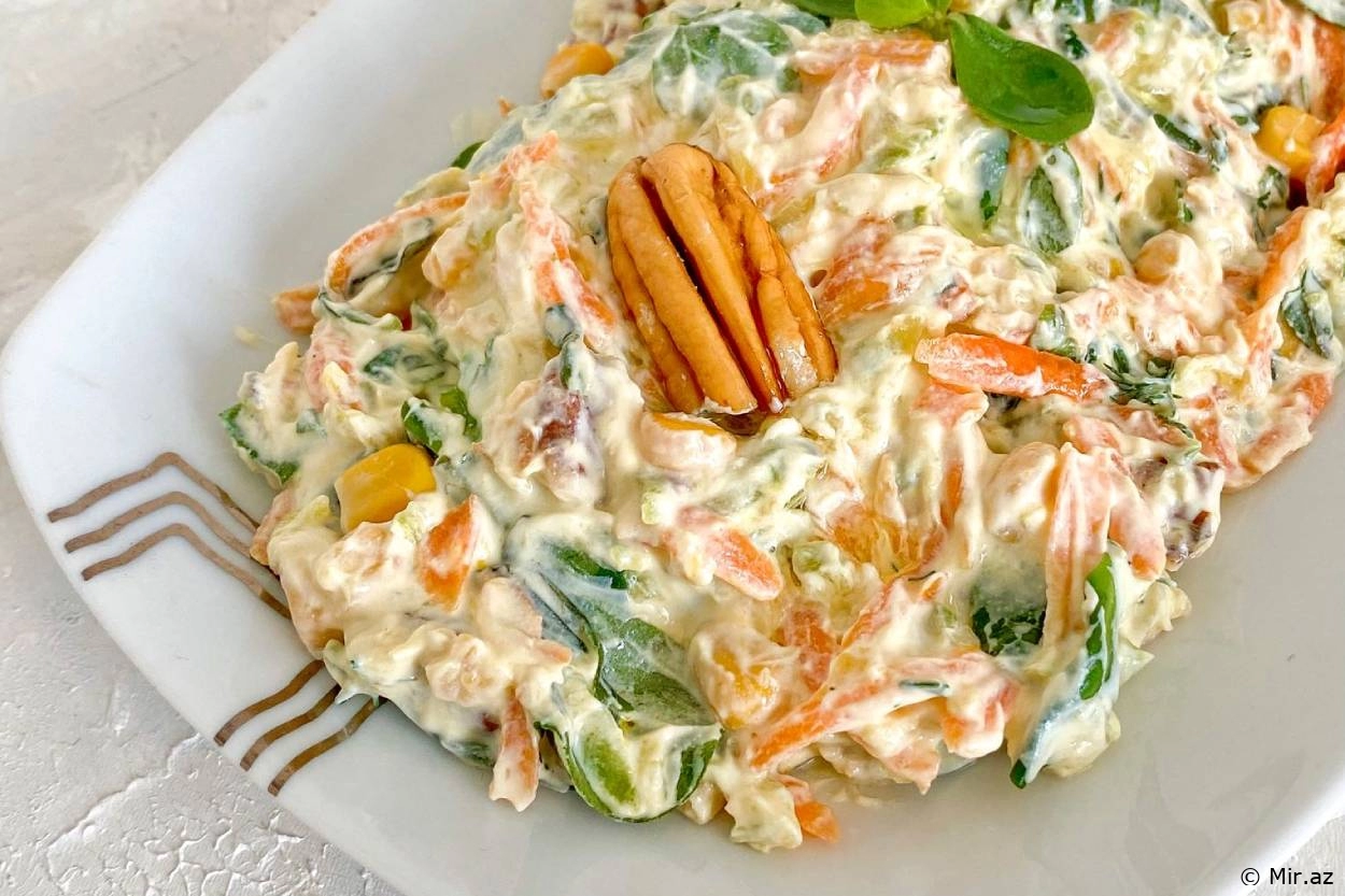 Bol Vitaminli: Tərəvəz Salatı Resepti