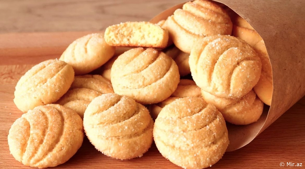 15 Dəqiqəyə Süfrədə : Şəkər Tozlu Peçenye Resepti
