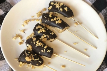 Cəmi 3 İnqrediyentlə : Şokoladlı Banan Dilimləri Resepti