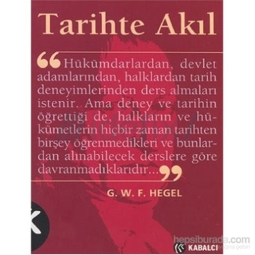 Georg Wilhelm Friedrich Hegel "Tarihte Akıl" PDF