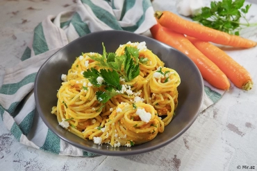 This Time With a Different Sauce: Spaghetti Recipe with Carrot Sauce