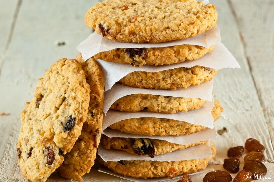 Qoxusu Rahatlıq Verir: Kişmişli Yulaflı Peçenye Resepti