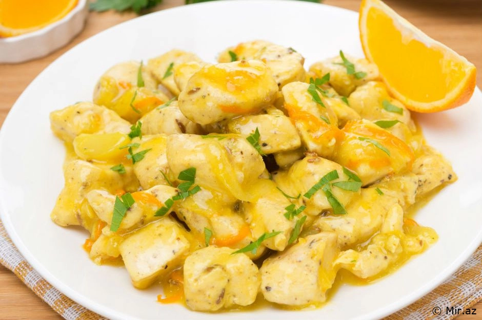 Bal da Köməyə Gəlmiş : Portağallı Toyuq Qızartması Resepti