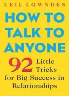 Leil Lowndes "How to Talk to Anyone" PDF