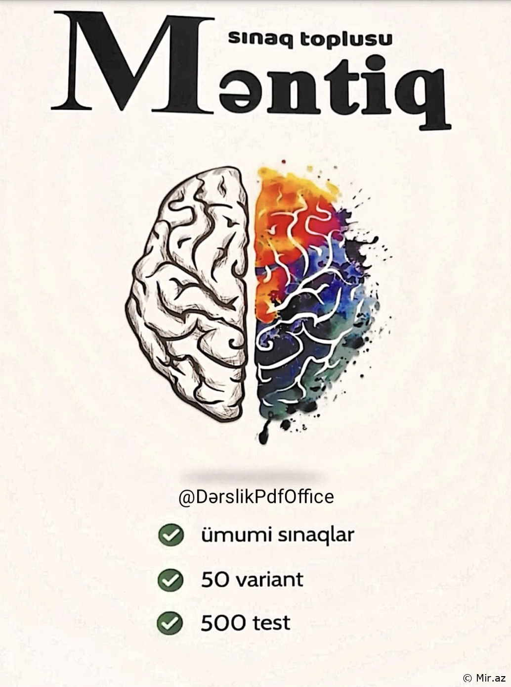 Abdulla Məhərrəmov "Məntiq Məsələlər Toplusu" PDF