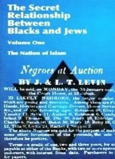 Historical Research Department of NOI "The Secret Relationship Between Blacks and Jews Volume One" PDF