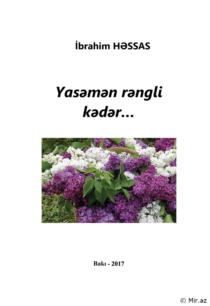 İbrahim Həssas "Yasəmən rəngli kədər" PDF