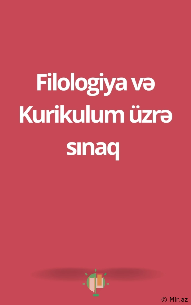 Filologiya və Kurikulum üzrə sınaq Tesi - PDF