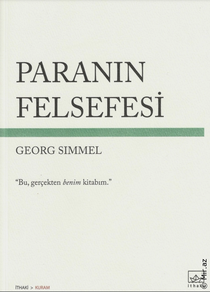 Georg Simmel "Pulun Fəlsəfəsi" PDF