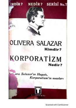 Peyami Safa - "Olivera Salazar Kimdir-Korporatizm Nedir? Olivera Salazar'ın Hatı, Korporatizmin Esasları" PDF