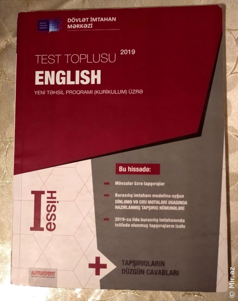 İngilis dili l hissə test toplusu