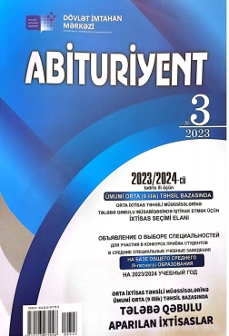 Abituriyent 3  (Abituryent Jurnalı) 2023 - PDF