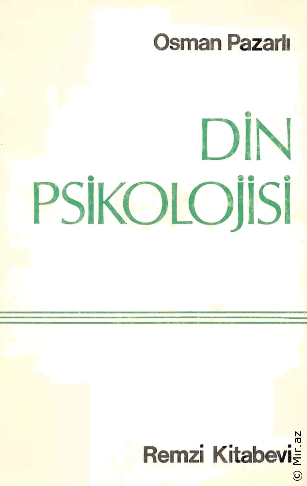 Osman Pazarlı "Din Psixologiyası" PDF