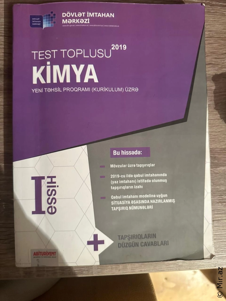 Kimya l hissə test toplusu