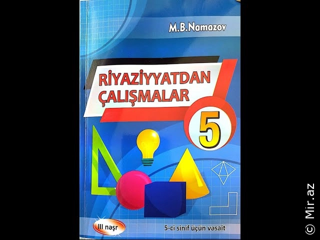 5-ci sinif üçün vesait M.B.Namazov 2-ci neşr