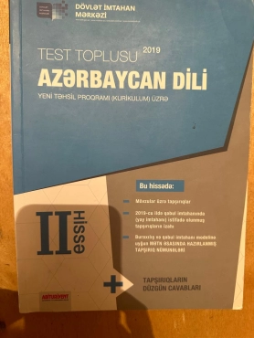 Azərbaycan dili test toplusu ll hissə