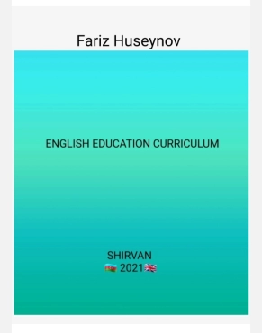 Fariz Hüseynov "English education curriculum" PDF