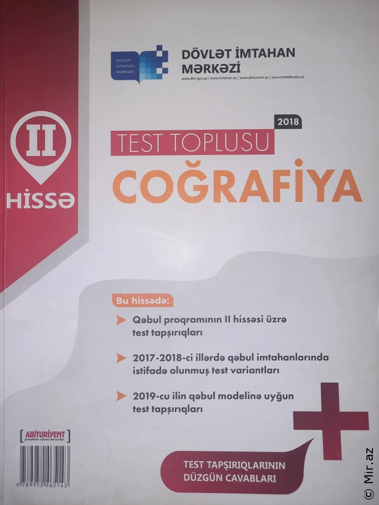 Coğrafiya 2 ci hissə test toplusu