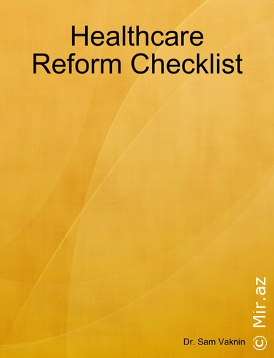 Sam Vaknin "Healthcare Reform Checklist" PDF