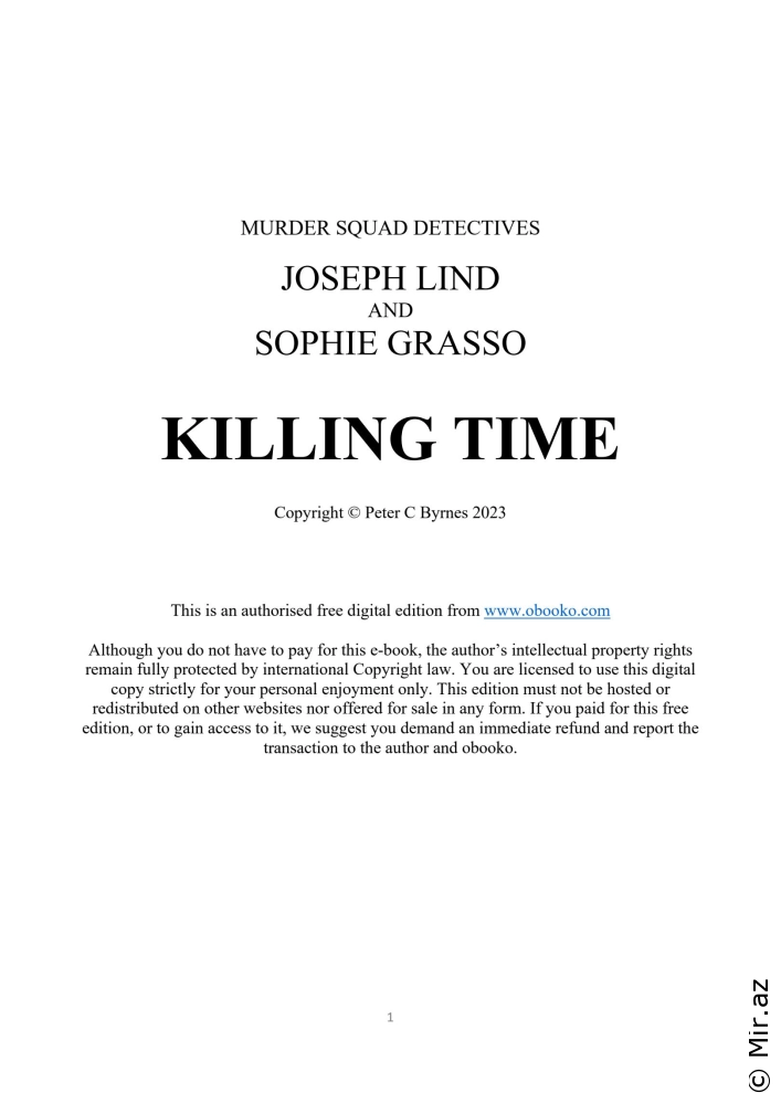 Peter C Byrnes "Killing Time" PDF