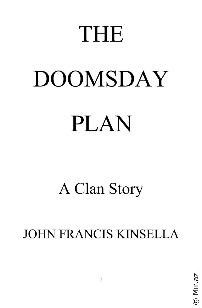 John Francis Kinsella "The Doomsday Plan" PDF