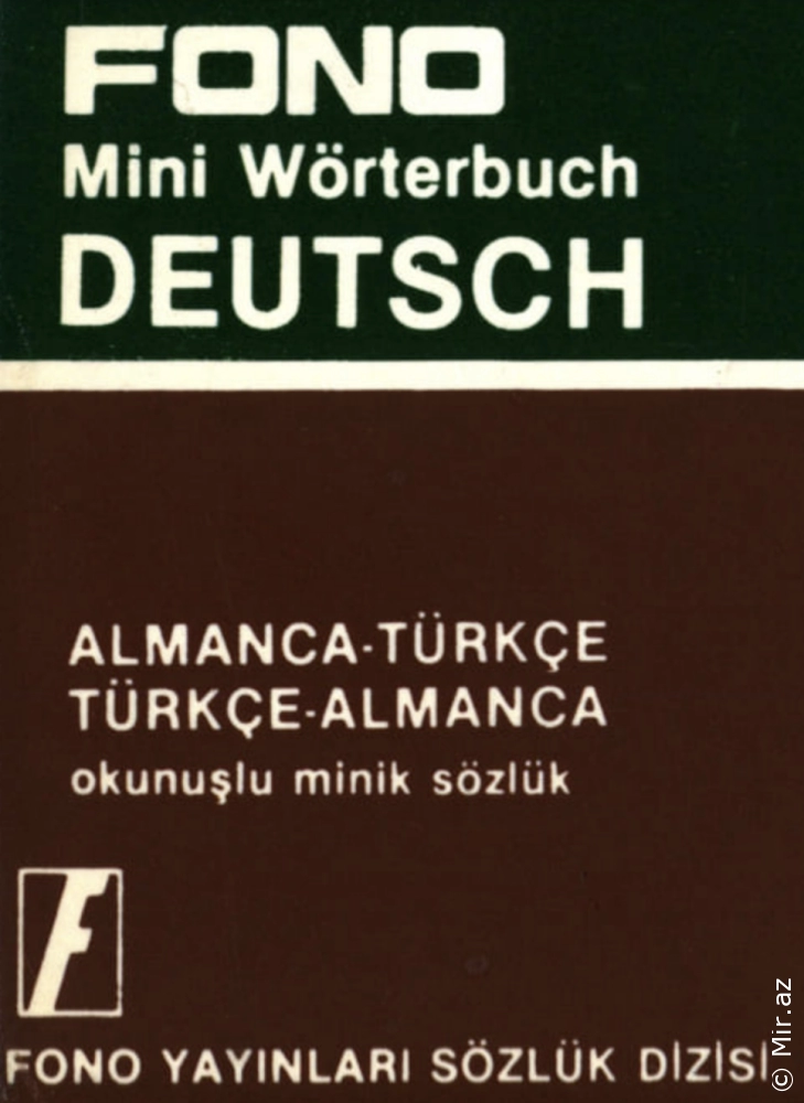 Fono Fono Almanca Türkçe , Türkçe Almanca Mini Sözlük - PDF