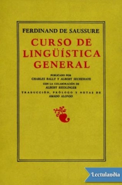 Ferdinand de Saussure "Curso de lingüística general" PDF