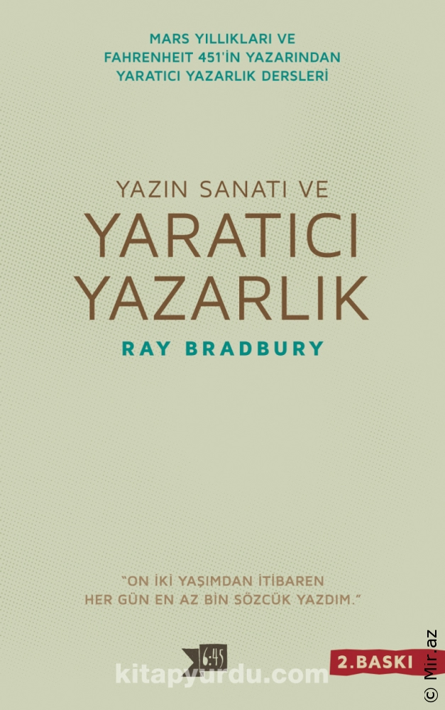 Ray Bradbury "Yaratıcı yazarlık" PDF