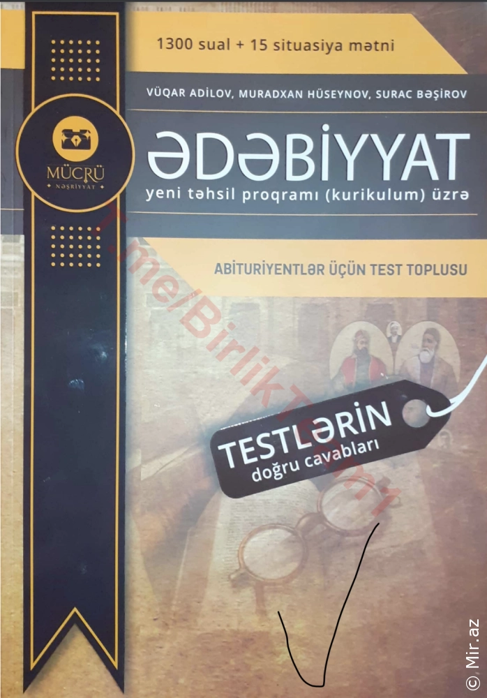 Ədəbiyyat  Mücrü Test toplusu - PDF