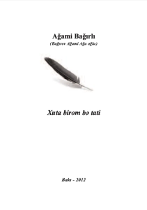 Ağami Bağırlı "Xuta birom bə tati" PDF