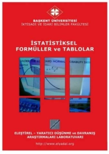 "İstatistiksel Formüller ve Tablolar Kitapçığı" PDF