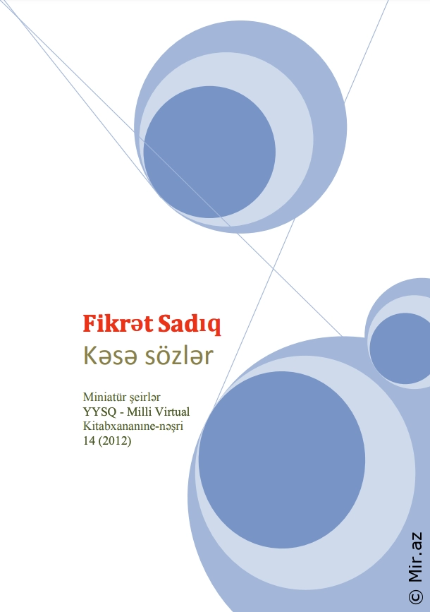 Fikrət Sadıq "Kəsə sözlər" PDF